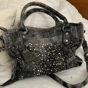 *RARE* Frye Distressed Deborah Stud Tote Bag.